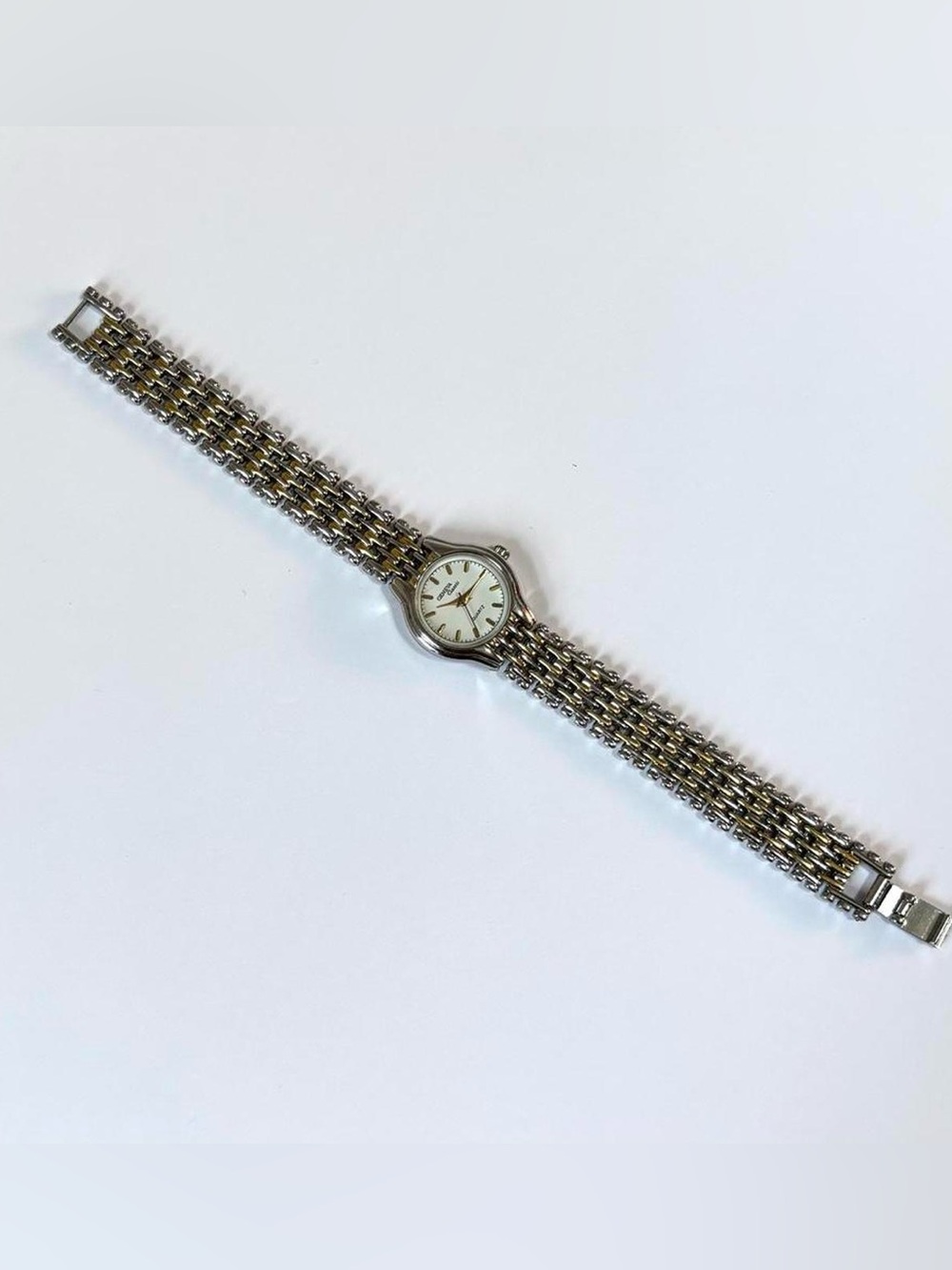 Vintage Geneva Silver & Gold Two Toned Watch Needs New Battery